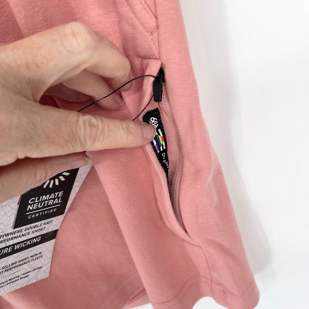 686 Mens Everywhere Double Knit Performance Shorts Fleece NEW M Rosette KCRGNS36 - Picture 4 of 11
